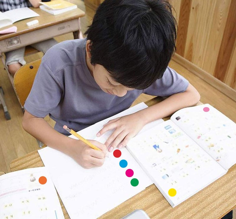 PARLAIM 1050 PCS Color Coding Labels Circle Dot Stickers,10 Color Style Colorful Coding Label Sticker for Office,Student Classroom - Image 4